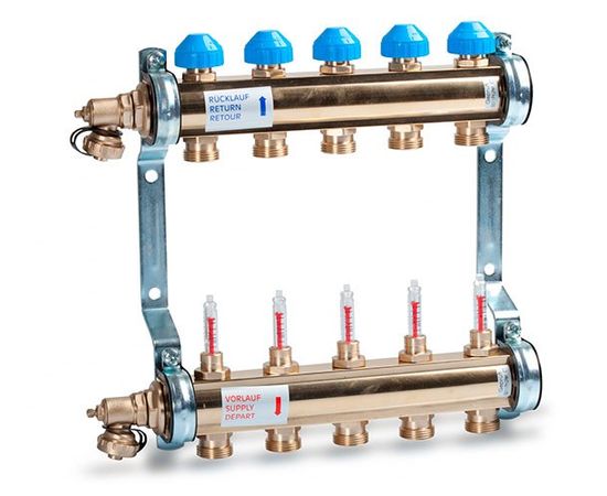 Коллекторная группа Watts HKV/T-6 с расходомерами